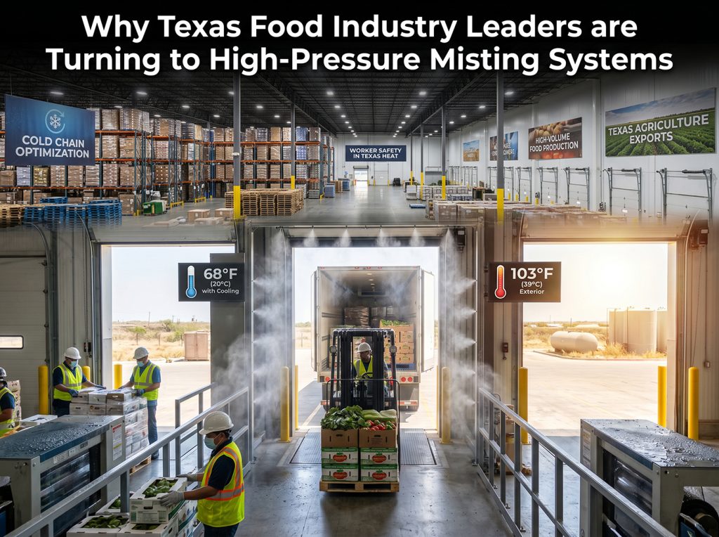 Why Texas Food Industry Leaders are Turning to High-Pressure Misting Systems