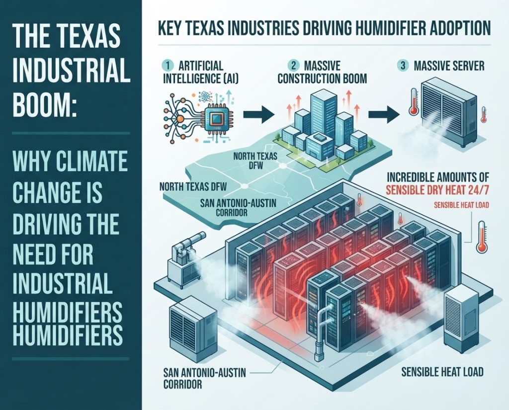 The Texas Industrial Boom: Why Climate Change is Driving the Need for Industrial Humidifiers