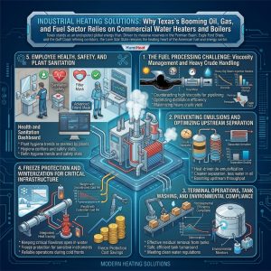 Industrial Heating Solutions: Why Texas's Booming Oil, Gas, and Fuel Sector Relies on Commercial Water Heaters and Boilers