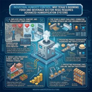 Industrial Humidity Control: Why Texas's Booming Food and Beverage Sector Requires Advanced Humidification Systems