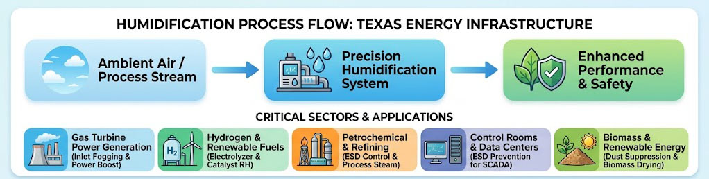 Humidification Process Flow