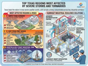 Industrial manufacturing plants in TX affected by humidity season